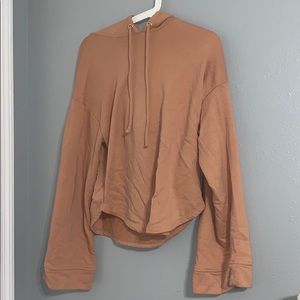 Blush Pink Bell Sleeve Hoodie